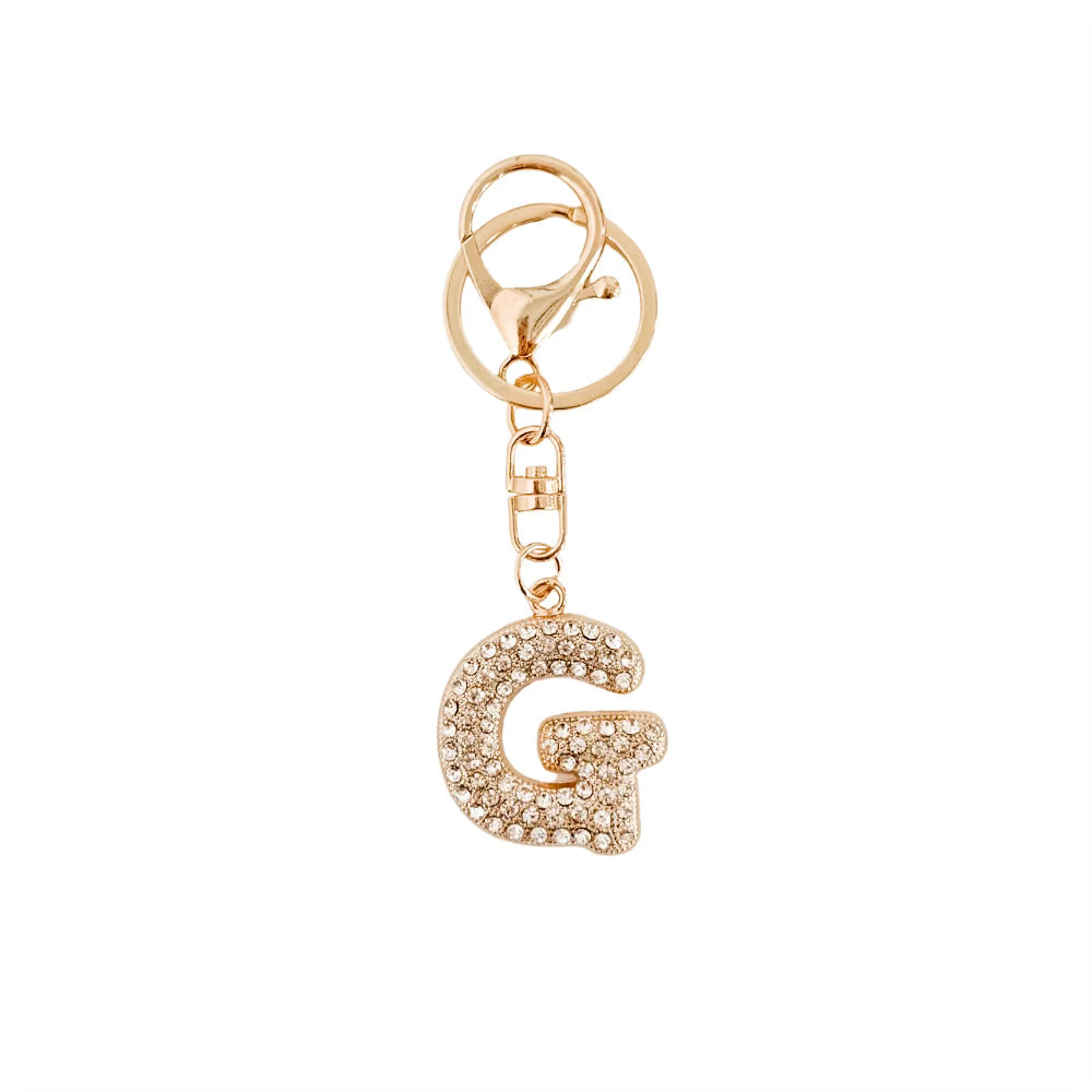 Diamond Initial Bag Charm-Bag Accessories-Pretty Simple