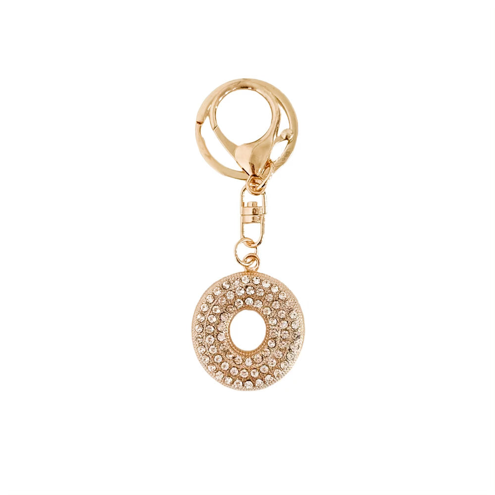 Gold Initial Letter Keychain - Personalized Bag Charm For Purses, Backpacks, & Gift