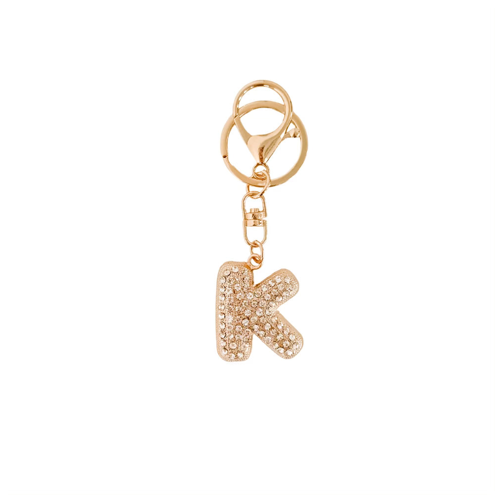 Diamond Initial Bag Charm-Bag Accessories-Pretty Simple