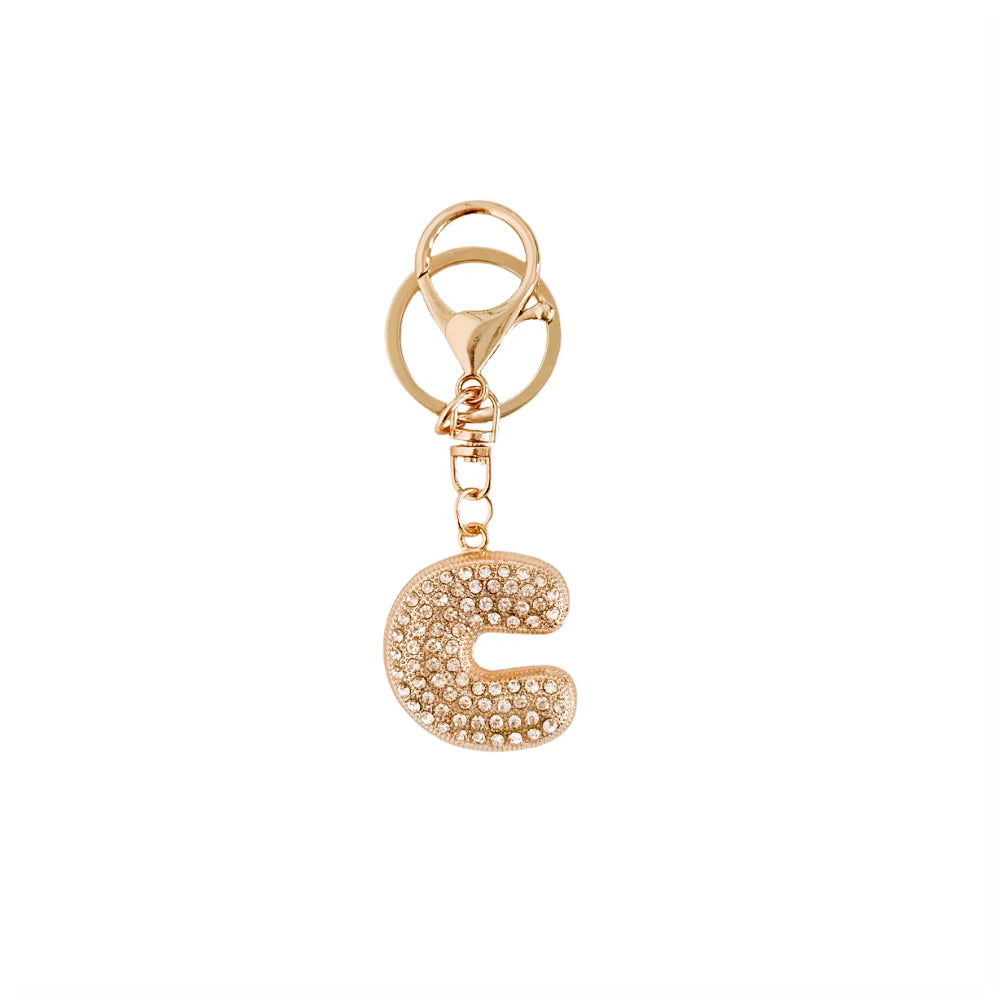 Diamond Initial Bag Charm-Bag Accessories-Pretty Simple