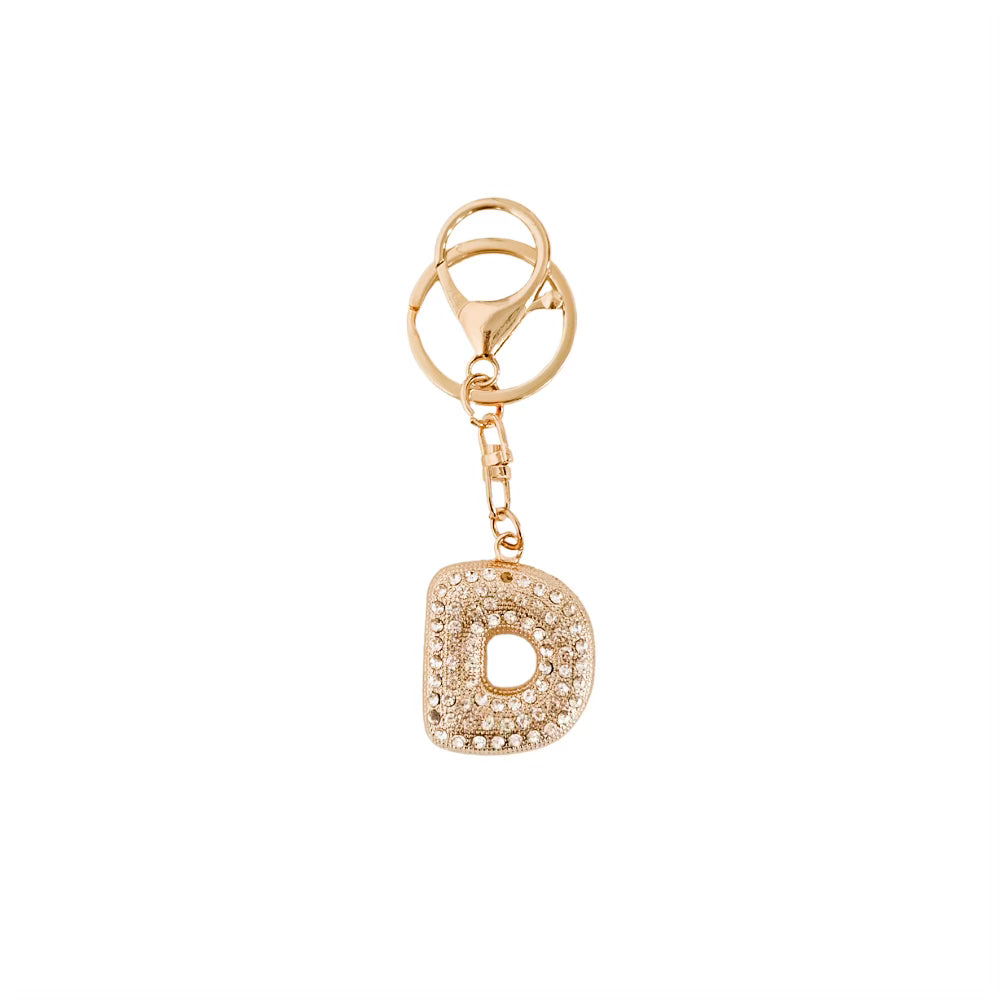 Diamond Initial Bag Charm-Bag Accessories-Pretty Simple