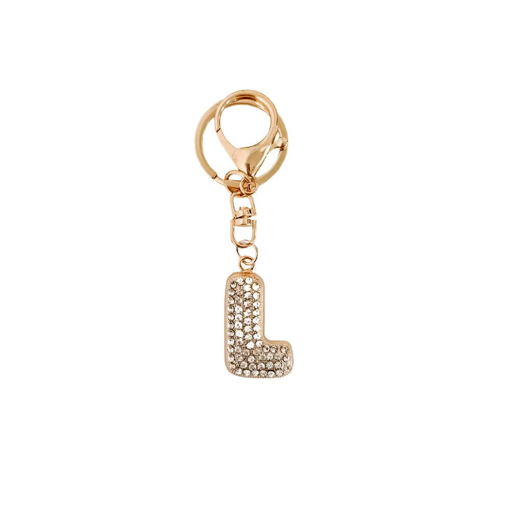 Diamond Initial Bag Charm-Bag Accessories-Pretty Simple