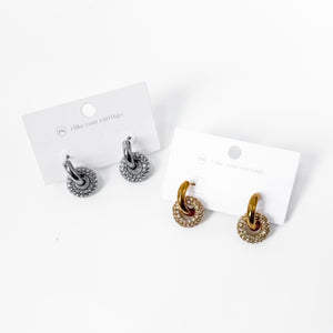 Ivy Interlock Hoop Earring - WATERPROOF-Earrings-Pretty Simple