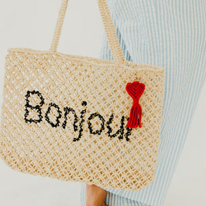 Heart Macrame Bag Charm Key Chain-Bag Accessories-Pretty Simple