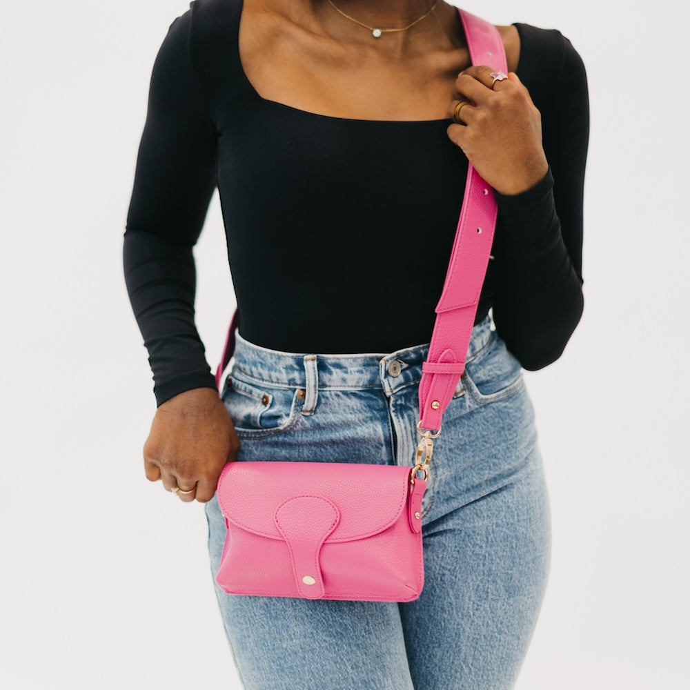 Khloe Vegan Leather Crossbody-Crossbody Bag-Pretty Simple