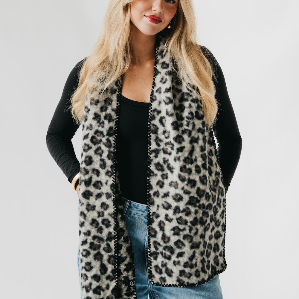 Laine Leopard Scarf-Scarf-Pretty Simple