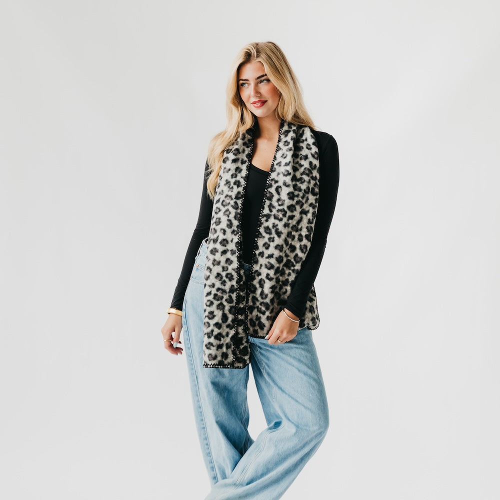 Laine Leopard Scarf-Scarf-Pretty Simple