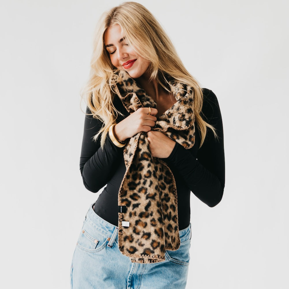 Laine Leopard Scarf-Scarf-Pretty Simple