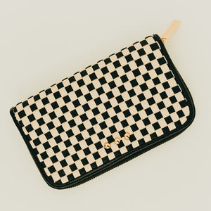 Lenni Large Zip Woven Wallet-Wallet-Pretty Simple