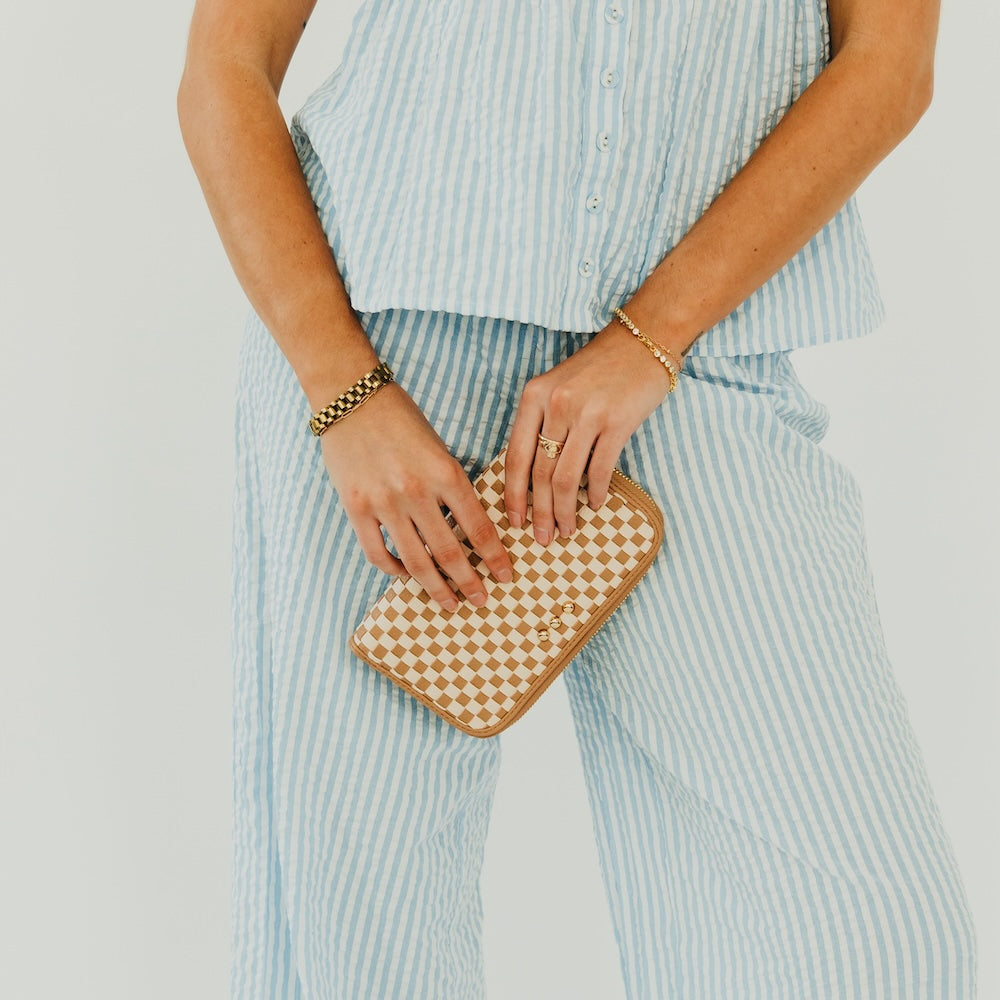 Lenni Large Zip Woven Wallet-Wallet-Pretty Simple