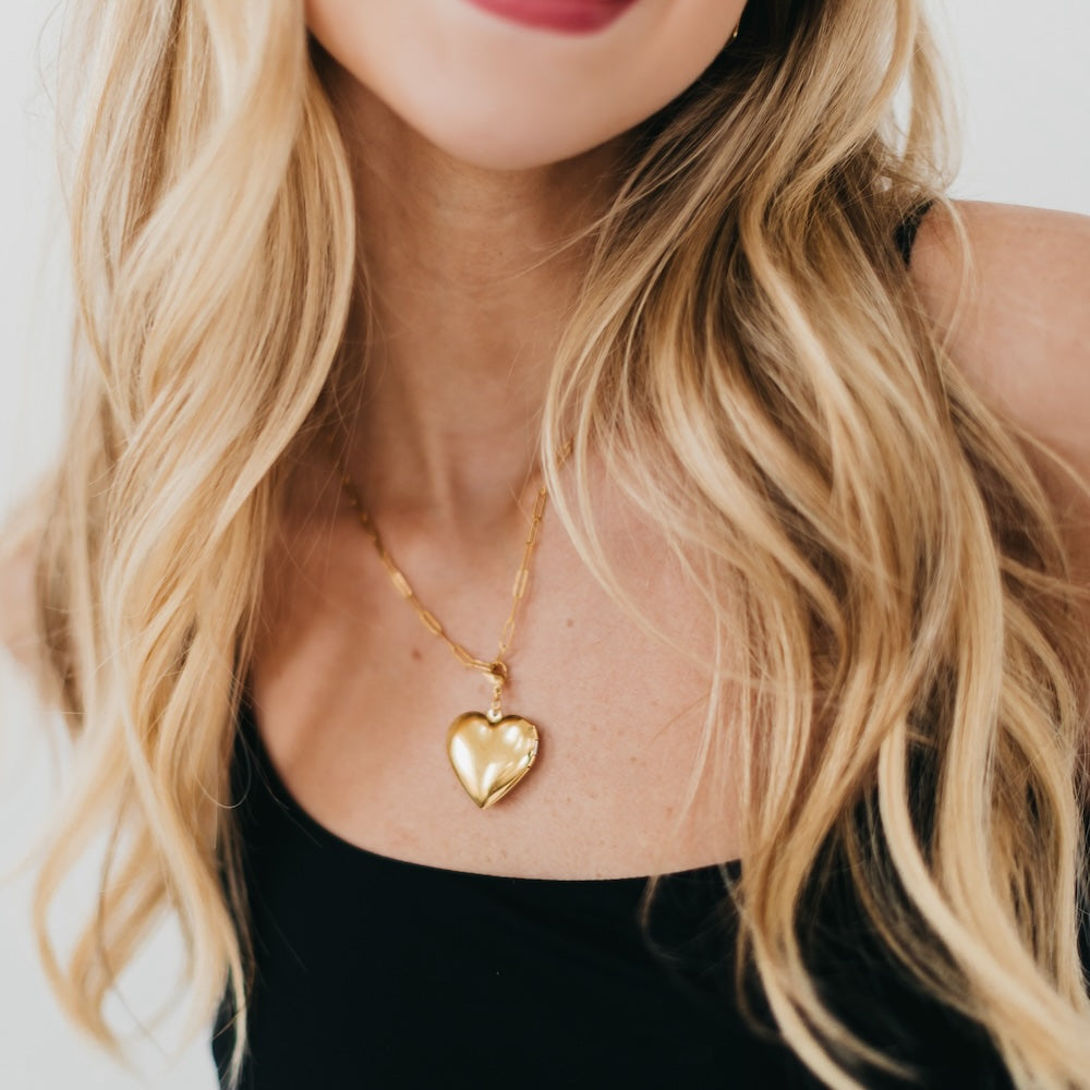 Lovestruck Heart Locket - WATERPROOF-Necklace-Pretty Simple