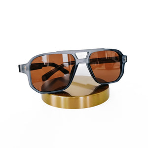 Maverick Matte Double Bridge Aviator Sunglasses-sunglasses-Pretty Simple