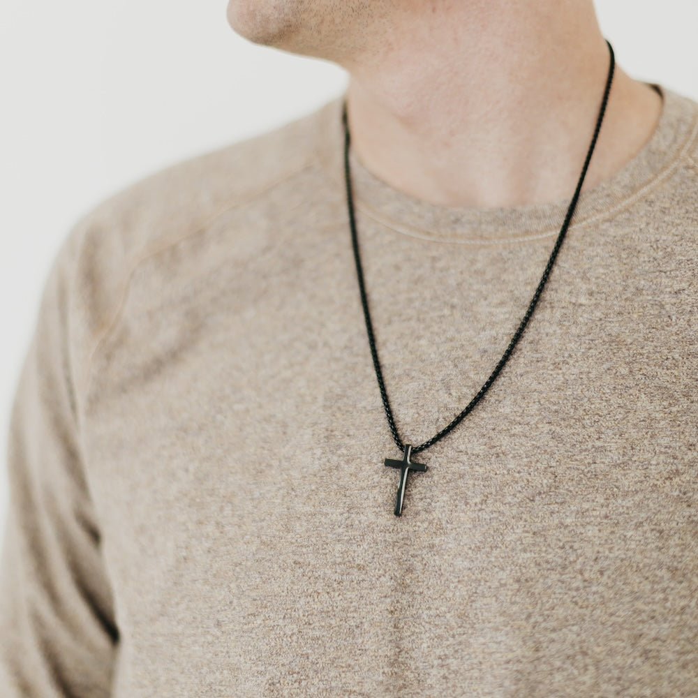Gio L'uomo Mens Collection Cross Necklace-Necklace-Pretty Simple