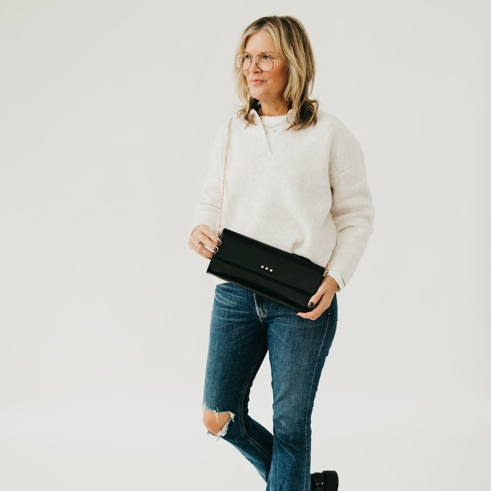 The Evening Metallic Clutch Crossbody Bag-Crossbody Bag-Pretty Simple