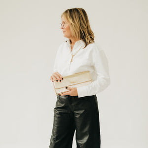 The Evening Metallic Clutch Crossbody Bag-Crossbody Bag-Pretty Simple