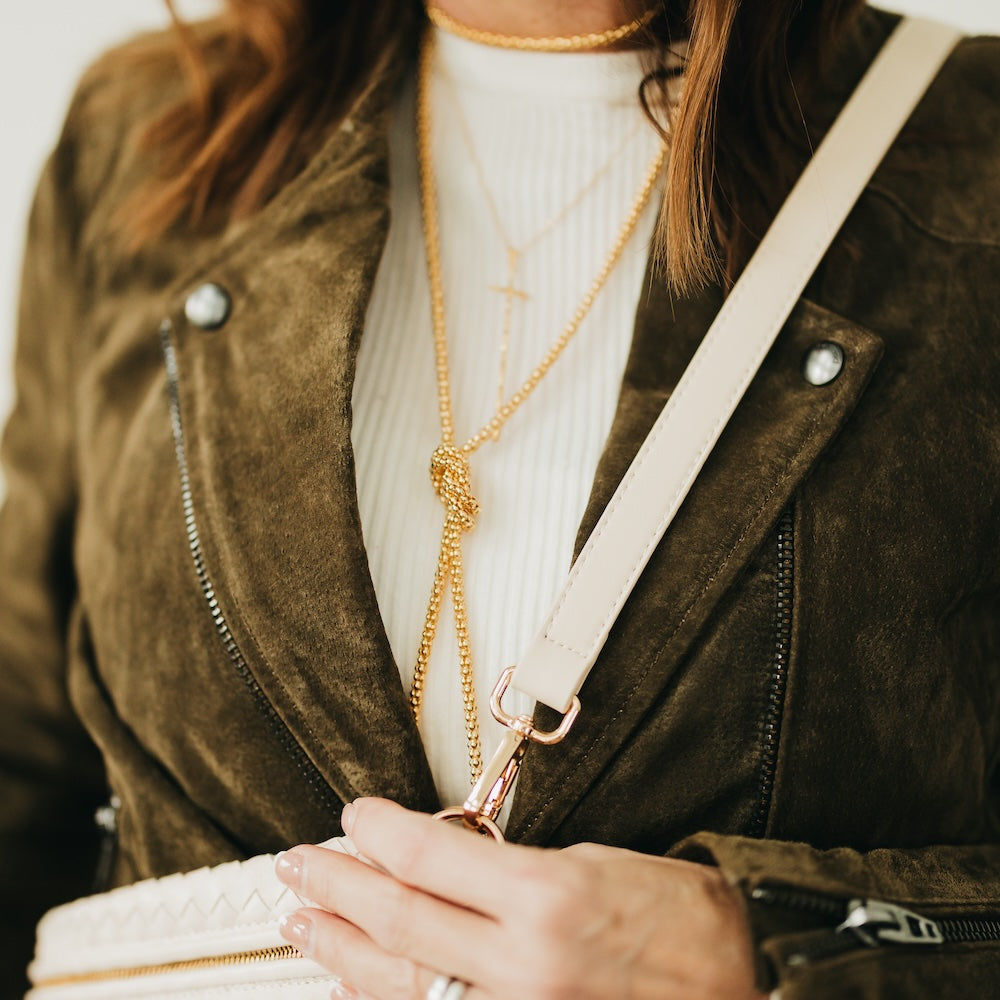 Minimalist Vegan Leather Crossbody Strap-Straps-Pretty Simple