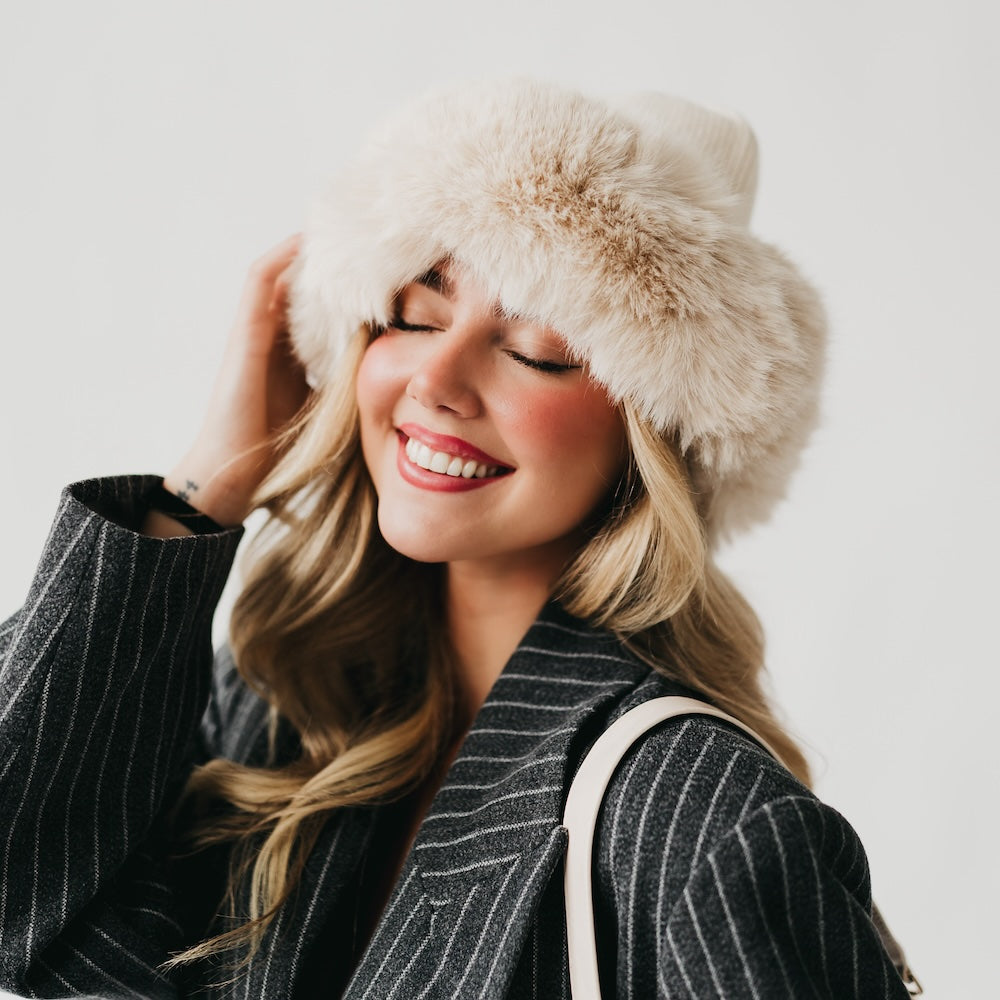 Noelle Faux Fur Hat Wholesale-Beanie-Pretty Simple