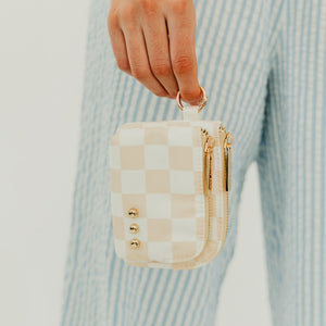 Nylon Cameron Clippable Double Zip Card Wallet-Wallet-Pretty Simple