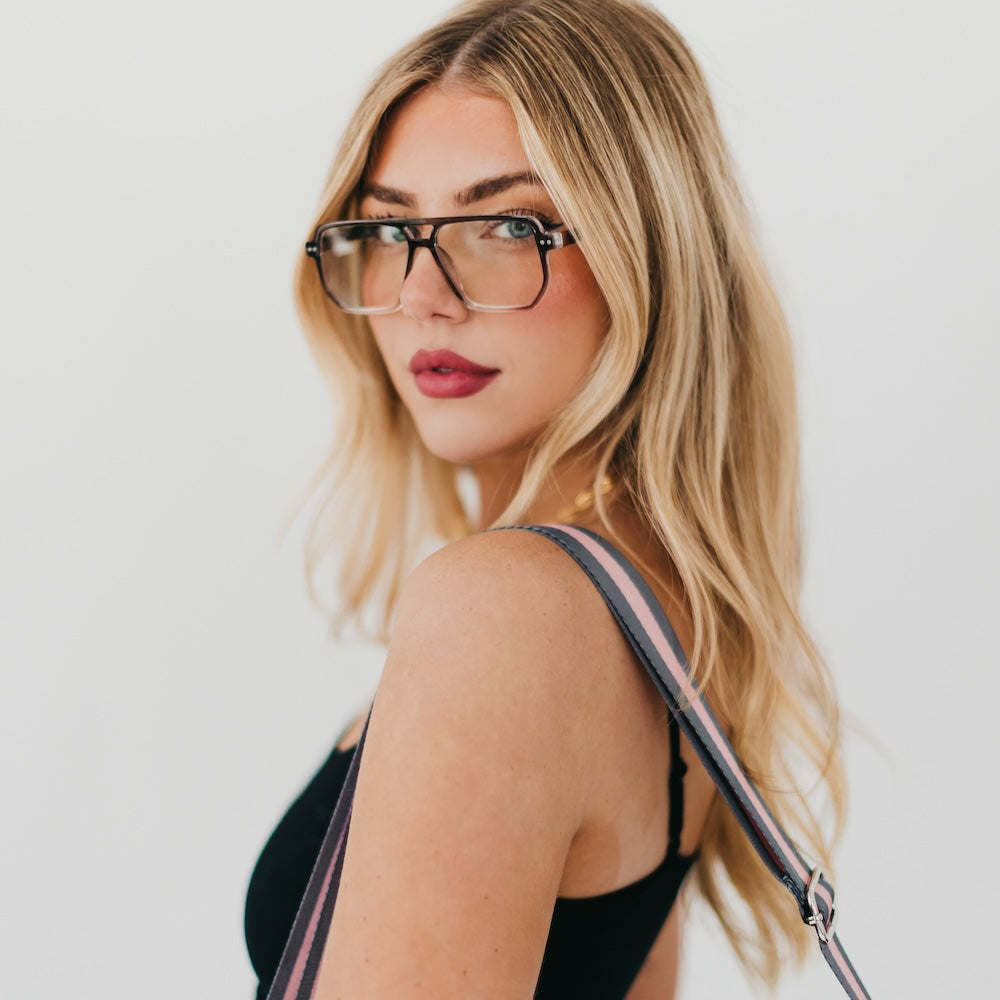 Oversized Square Aviator Blue Light Glasses-Blue Light Glasses-Pretty Simple