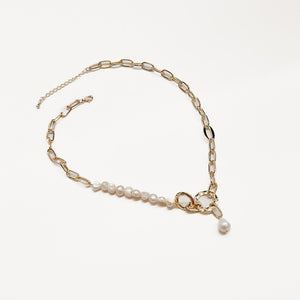 Pacific Pearl Link Chain Necklace - WATERPROOF