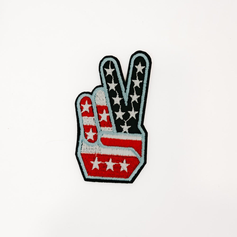 Patriotic Peace Patch On Patch-Pretty Simple