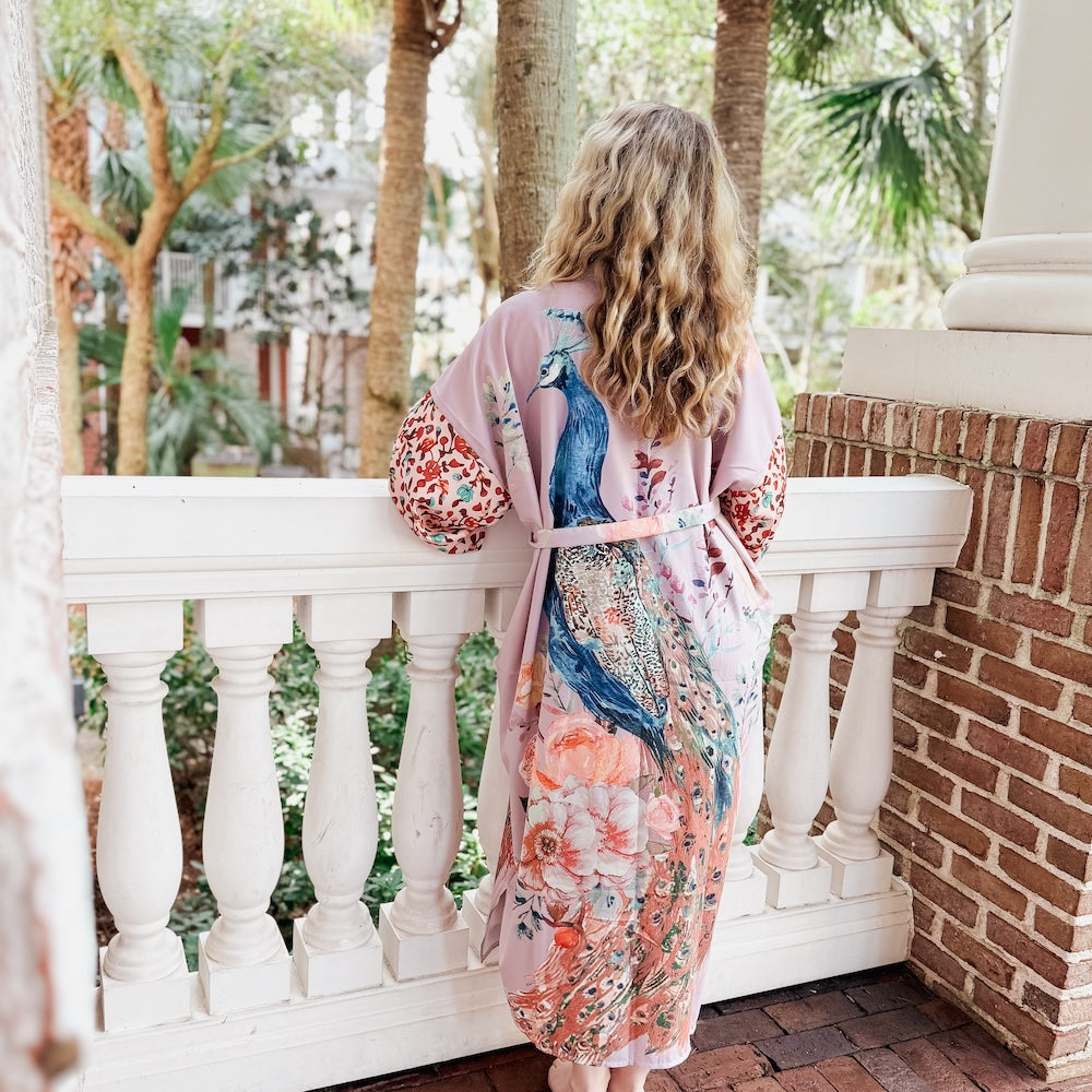 Peacock Summer Kimono-Kimono-Pretty Simple