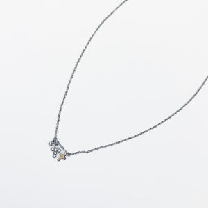 Petite Double Cross Necklace - WATERPROOF-Necklace-Pretty Simple