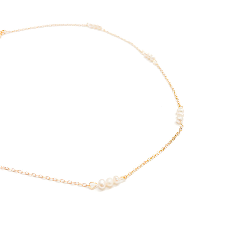 Precious Pearl Gold Beaded Necklace-Necklace-Pretty Simple Wholesale