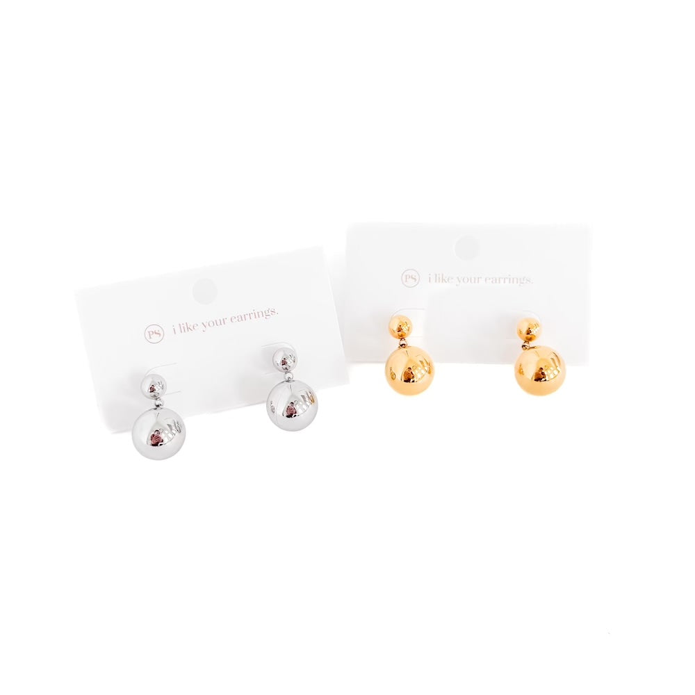 Bev Ball Drop Earrings - WATERPROOF-Earrings-Pretty Simple