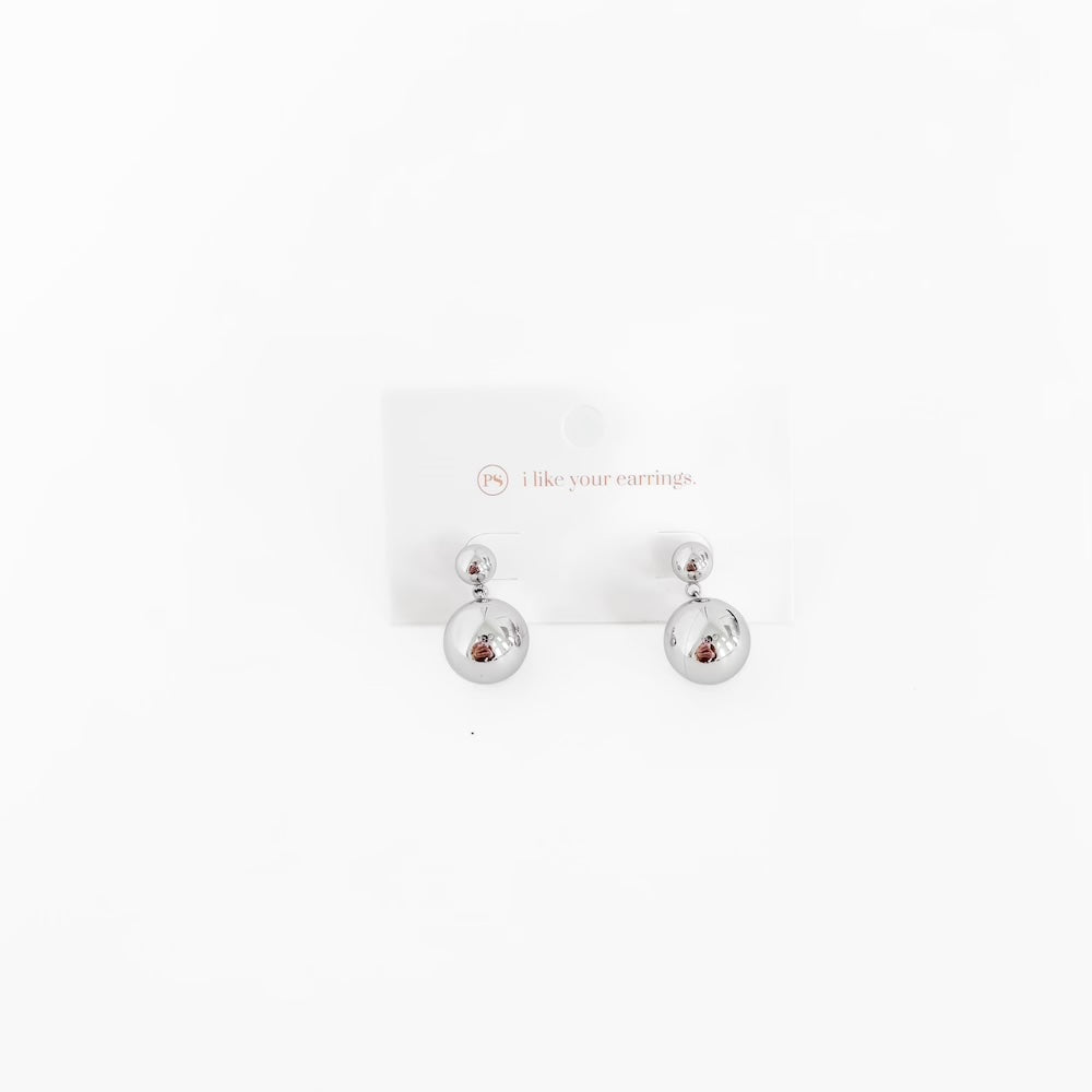 Bev Ball Drop Earrings - WATERPROOF-Earrings-Pretty Simple