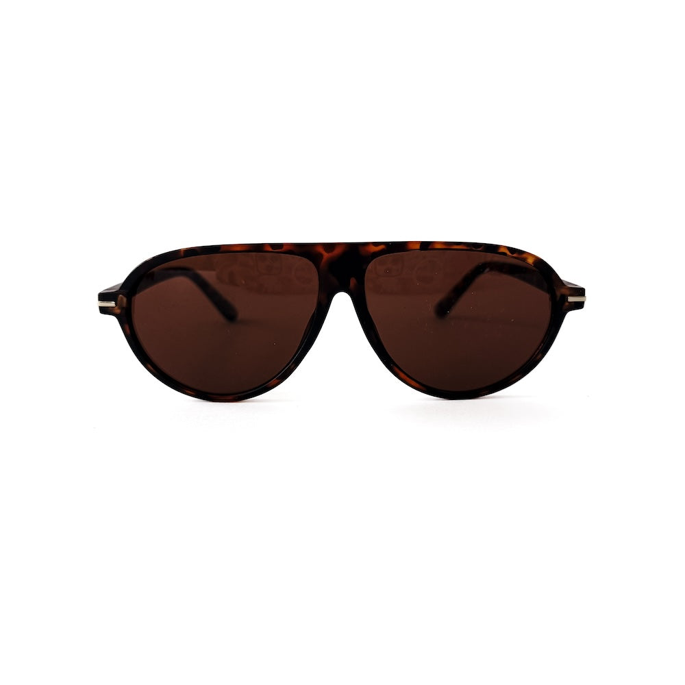 Retro Oval Flat Sunglasses-Sunglasses-Pretty Simple