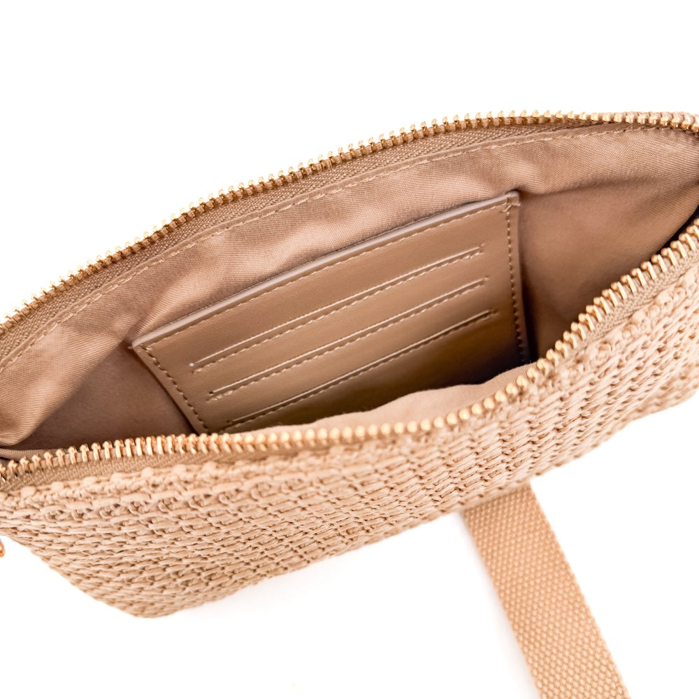 Rome Raffia Clutch Card Wallet Wristlet-Wallet-Pretty Simple