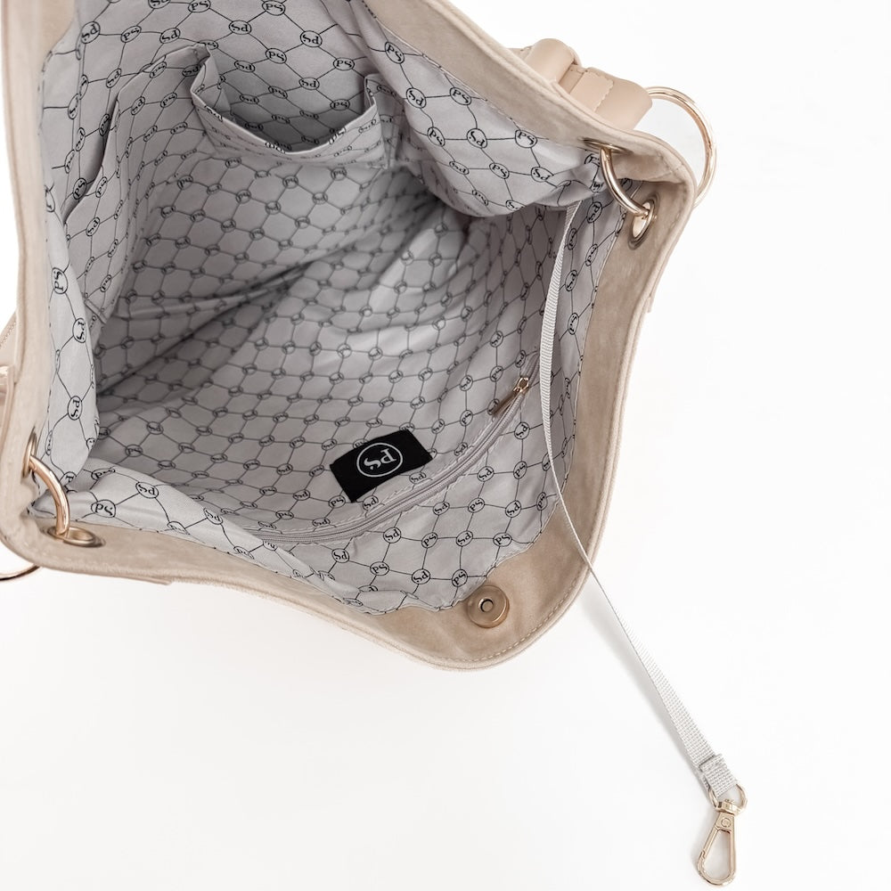 Rosalie Rivet Suede Hobo Bag - PREORDER-Tote Bag-Pretty Simple