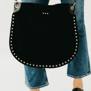 Rosalie Rivet Suede Hobo Bag-Tote Bag-Pretty Simple