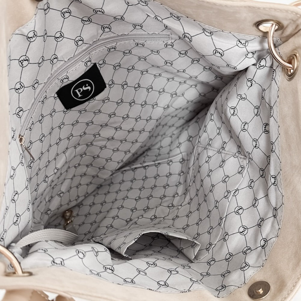 Rosalie Rivet Suede Hobo Bag-Tote Bag-Pretty Simple