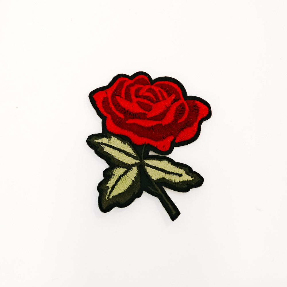 Rose Iron On Patch-Pretty Simple