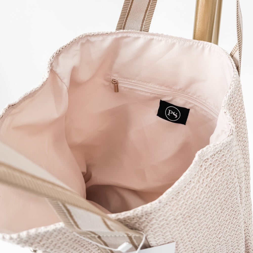 Ruby Raffia Tote Bag-Tote Bag-Pretty Simple