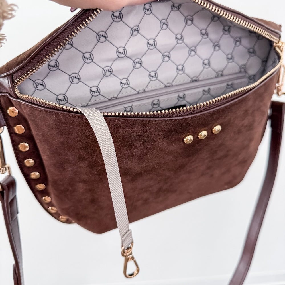 Sabrina Studded Suede Bum Bag-Bum Bag-Pretty Simple
