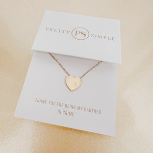 Salty Heart Gift Necklace - WATERPROOF-Pretty Simple