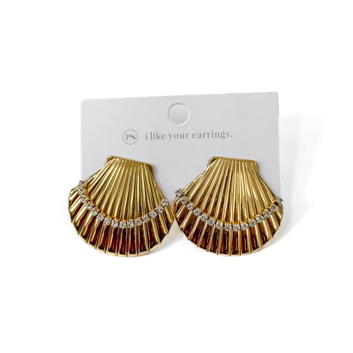 Sandy Shell Earrings - WATERPROOF-Earrings-Pretty Simple