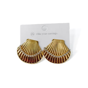 Sandy Shell Earrings - WATERPROOF-Earrings-Pretty Simple