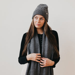 Satin Lined Cashmere Beanie-Hat-Pretty Simple