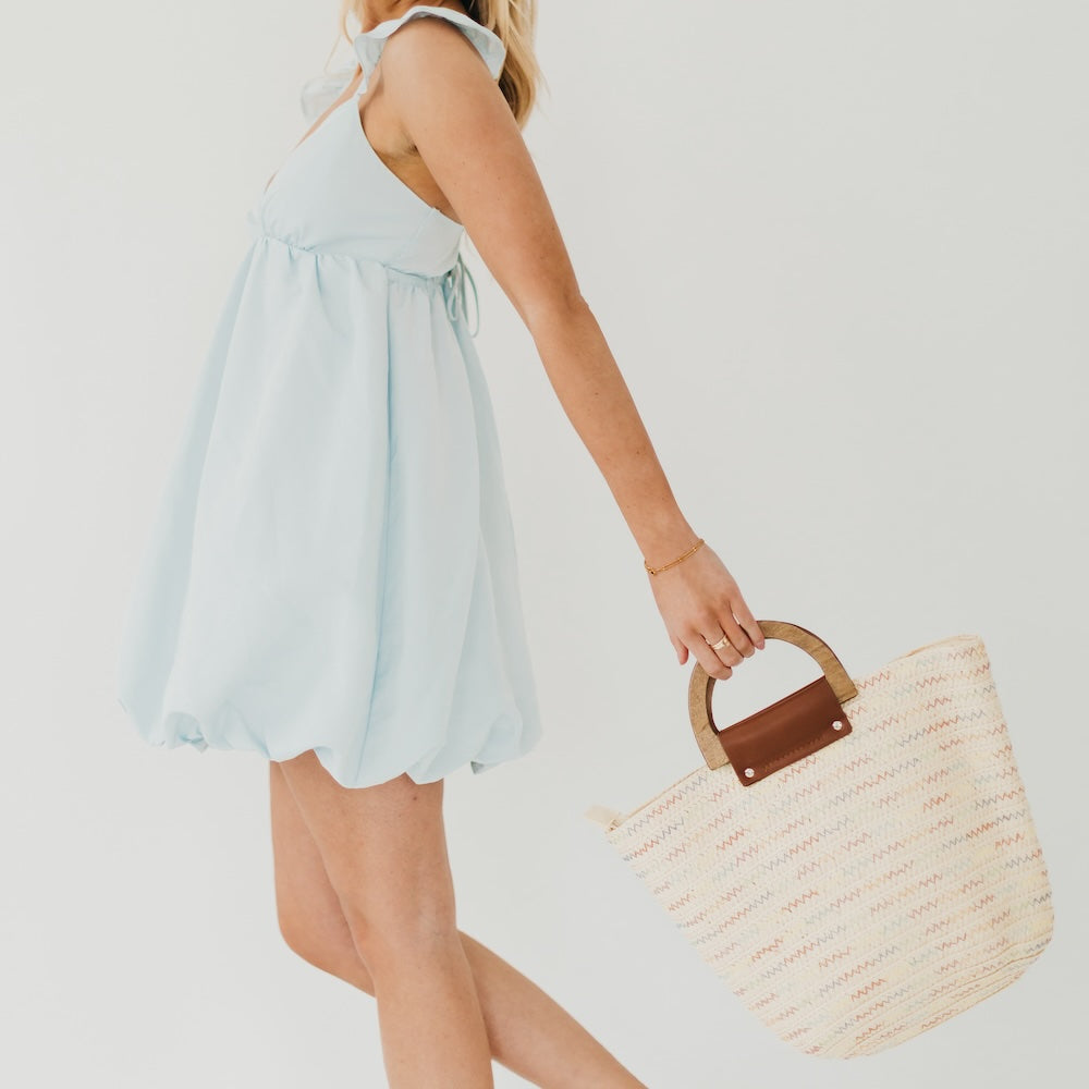 Savannah Straw Tote Bag-Tote Bag-Pretty Simple