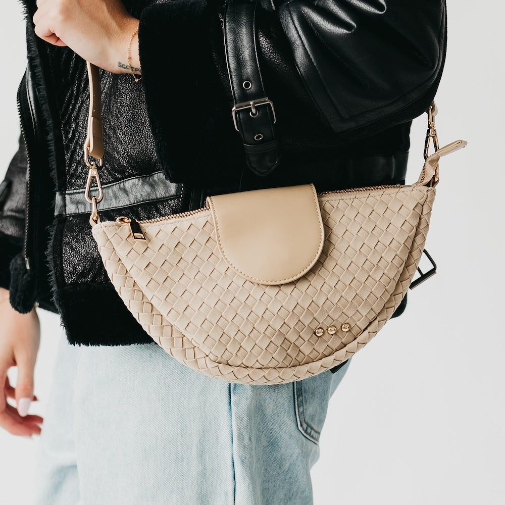 Selena Suede Flap Crossbody-Crossbody Bag-Pretty Simple