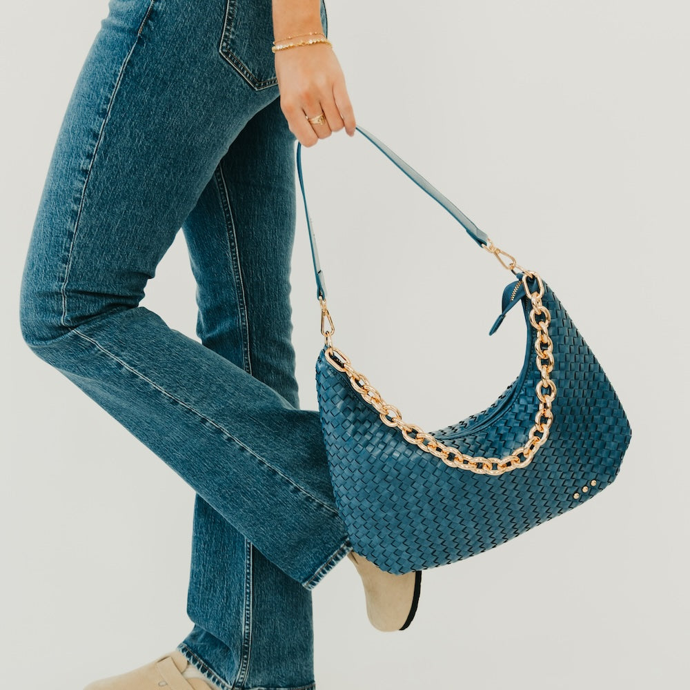 Sienna Slouchy Woven Shoulder Bag - TOP SELLER-Shoulder Bag-Pretty Simple