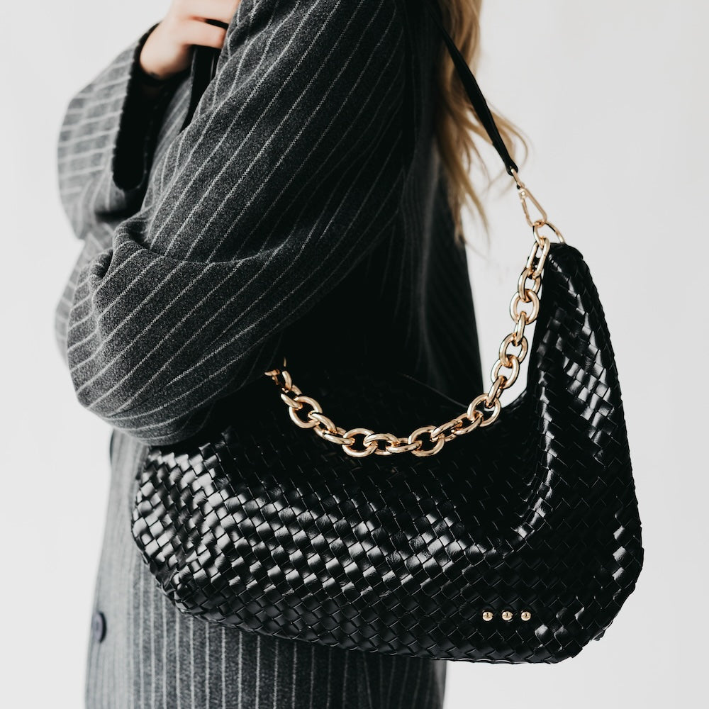 Sienna Slouchy Woven Shoulder Bag-Crossbody Bag-Pretty Simple
