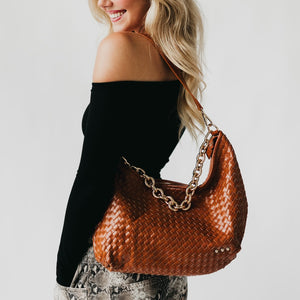 Sienna Slouchy Woven Shoulder Bag-Crossbody Bag-Pretty Simple
