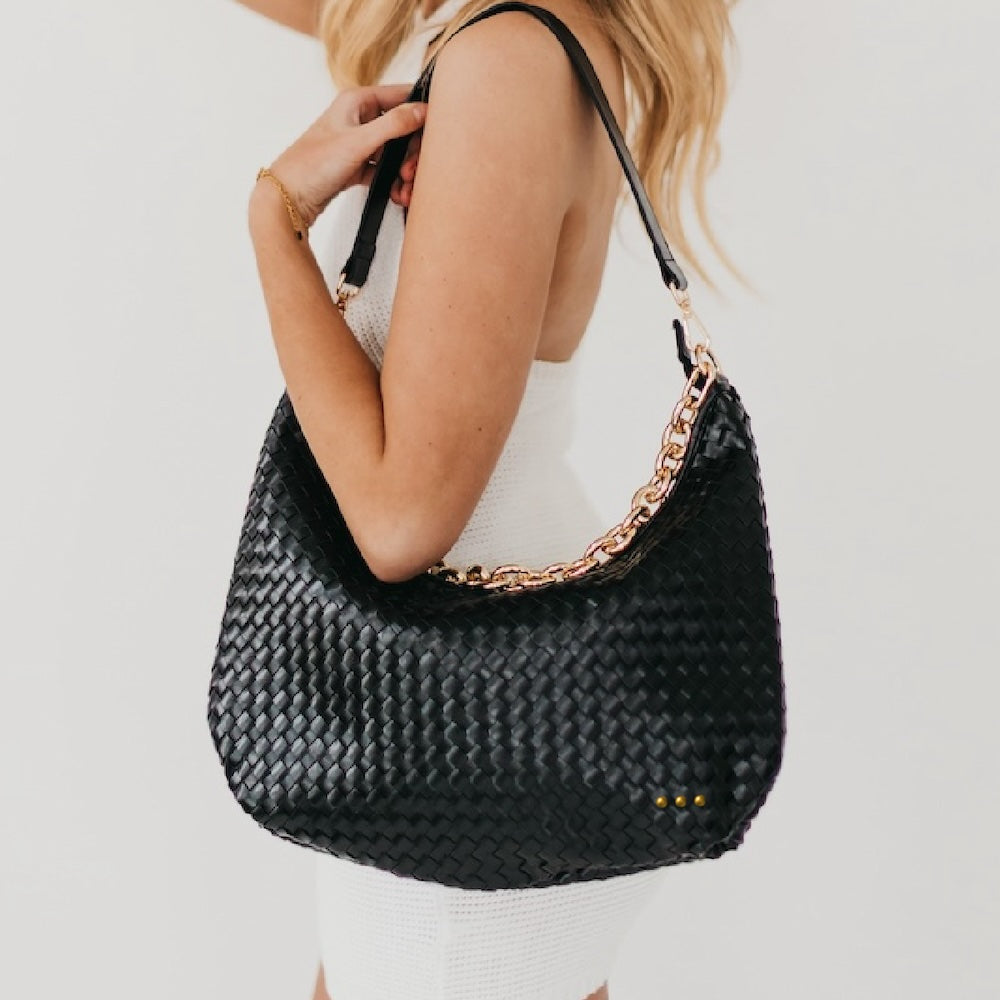 Sienna Slouchy Woven Shoulder Bag-Crossbody Bag-Pretty Simple