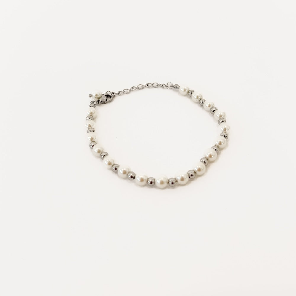 Stella Pearl and Chain Bracelet - WATERPROOF-Bracelet-Pretty Simple