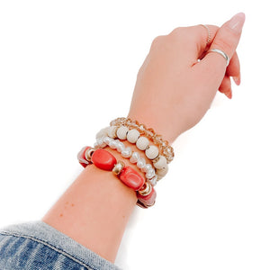 Stone Sunrise Combo Beaded Bracelet Set-Bracelet-Pretty Simple Wholesale